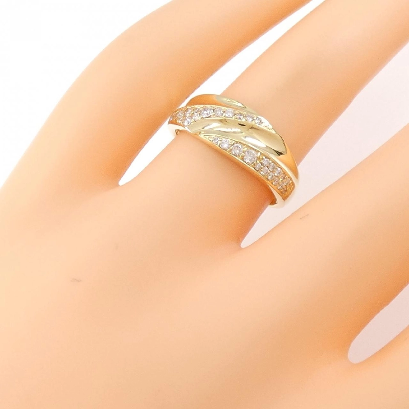 Nhẫn kim cương K18YG 0.25CT 670164