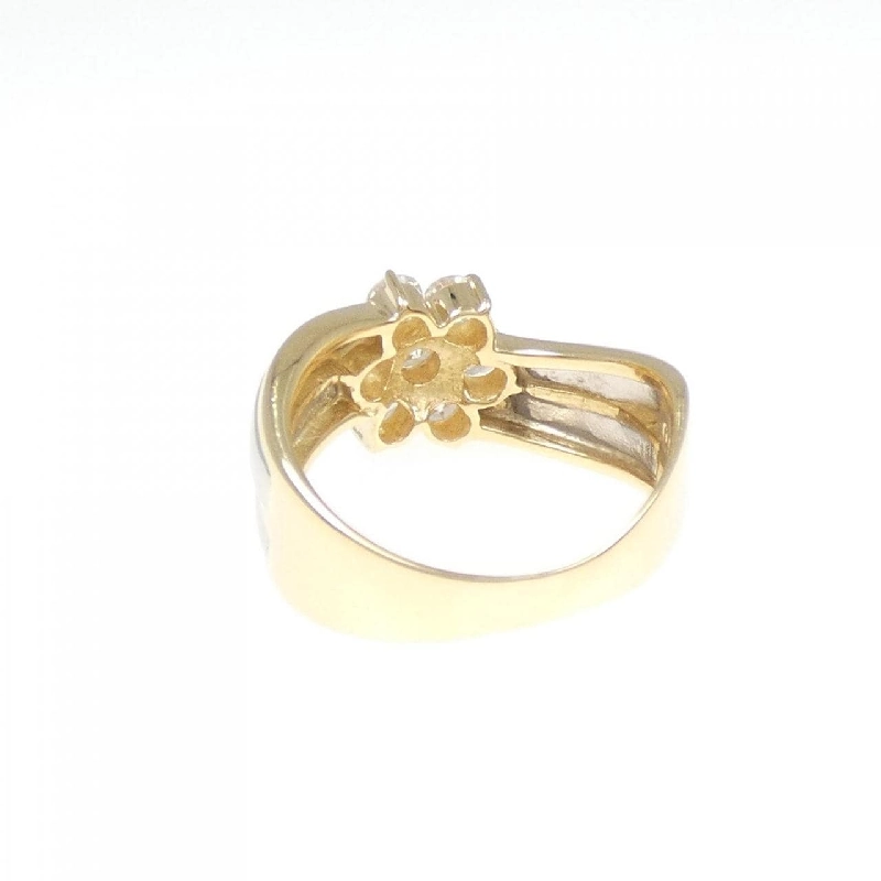 Nhẫn kim cương hoa K18YG/PT 0.59CT 673342