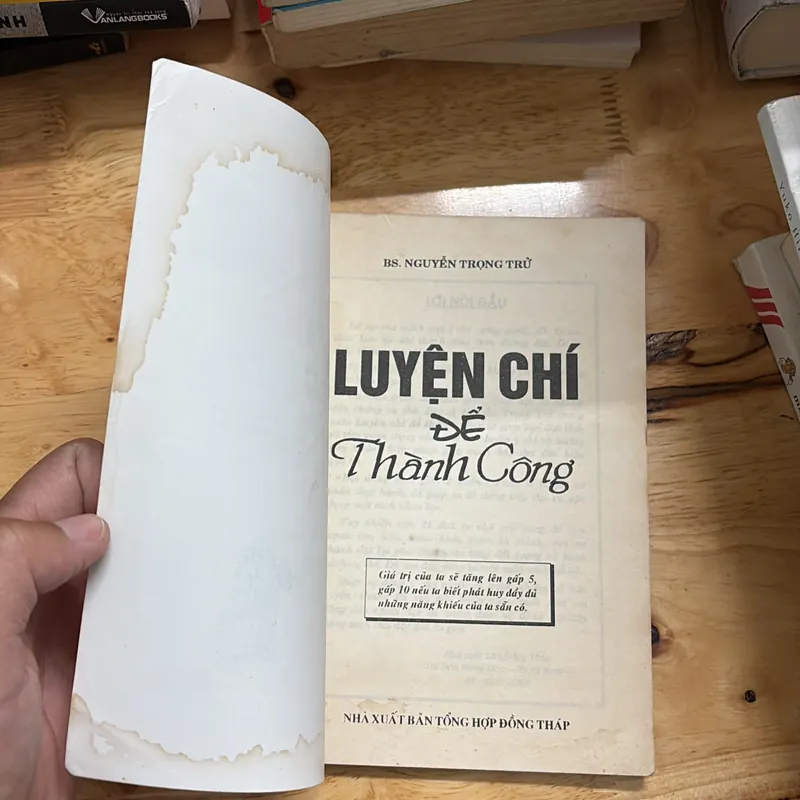 II Sách Kỹ Năng: Luyện Chí Để Thành Công - BS. Nguyễn Trọng Trử - 1997 698145