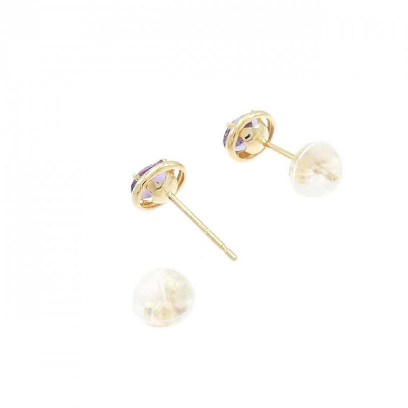 K18YG Amethyst Bông tai - Hàng hiệu Chính hãng 867221