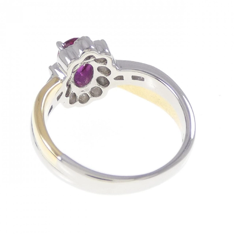 Nhẫn Ruby 0.56CT PT900/K18YG - Hàng hiệu Chính hãng 853863