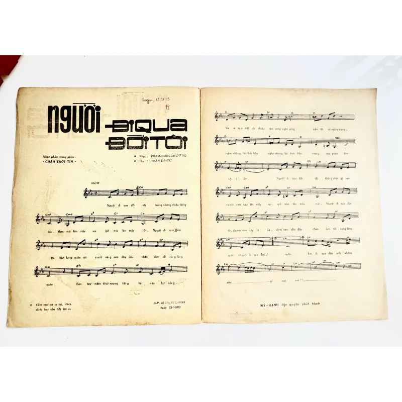 ờ Nhạc Xưa Gốc: NGƯỜI ĐI QUA ĐỜI TÔI - Phạm Đình Chương (Trước 1975) 728084