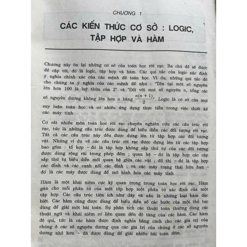 TOÁN RỜI RẠC ỨNG DỤNG TRONG TIN HỌC(sách hơi cũ) 462423