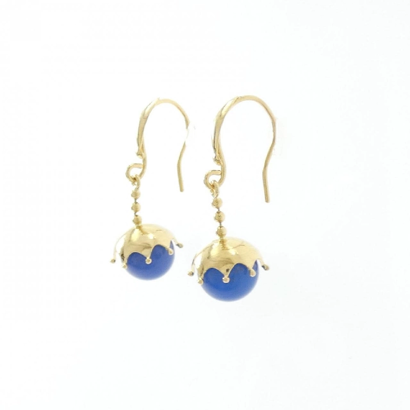 K18YG Đá Chalcedony Bông Tai - Hàng hiệu Chính hãng 869634