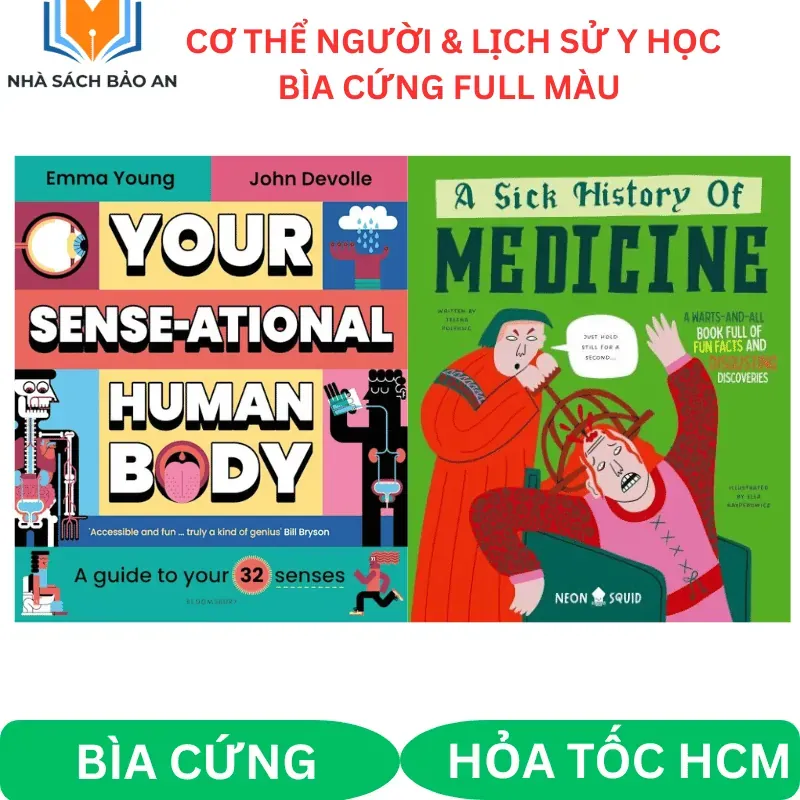 Your Sense-ational Human Body & A Sick History of Medicine 2 books 1022310