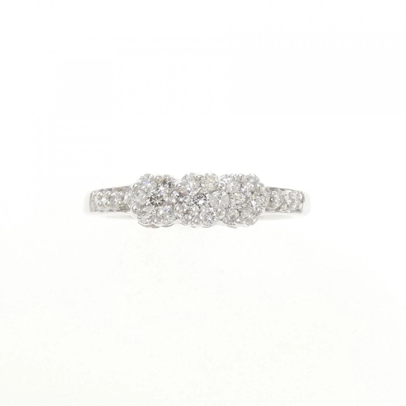 Nhẫn kim cương hoa K18WG 0.25CT - Hàng hiệu Authentic 848874