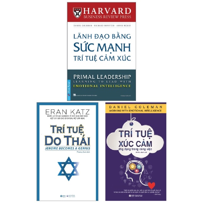 Combo Sách Trí Tuệ Xúc Cảm Ứng Dụng Trong Công Việc + Lãnh Đạo Bằng Sức Mạnh Trí Tuệ Cảm Xúc + Trí Tuệ Do Thái (Bộ 3 Cuốn) - Eran Katz, Daniel Goleman, Richard Boyatzis, Annie Mckee 743349