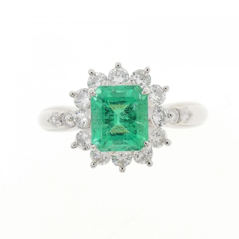 Nhẫn Emerald PT900 1.18CT - Hàng hiệu Chính hãng 849136