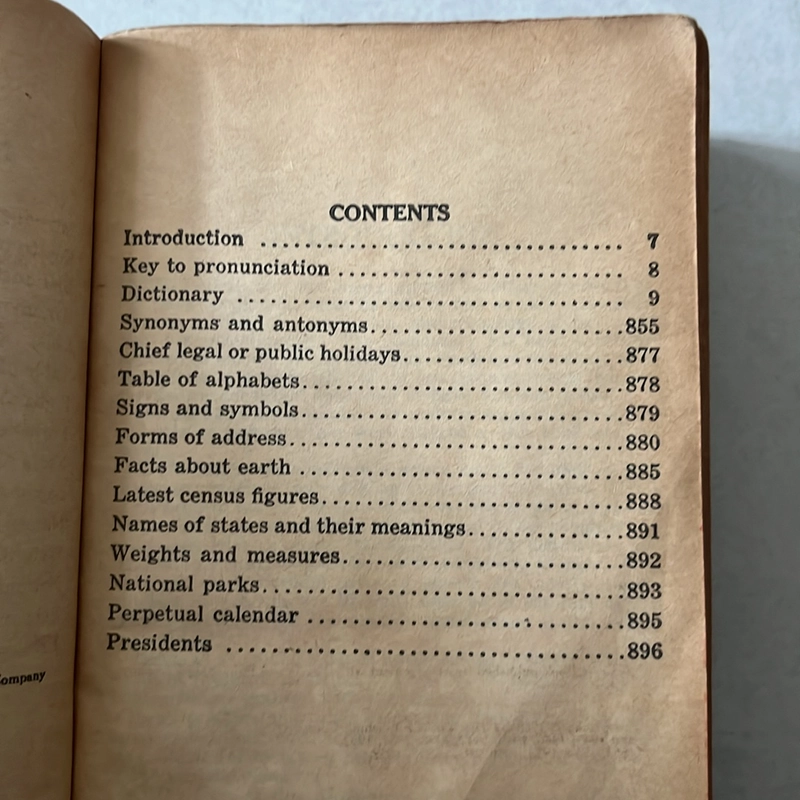 Webster’s Dictionary - 1965s 518586