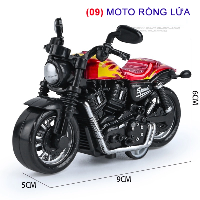 Xe Moto Rồng Lửa Nhiều màu | Đồ Chơi Dành Cho Bé iu Nhà Bạn. 304980