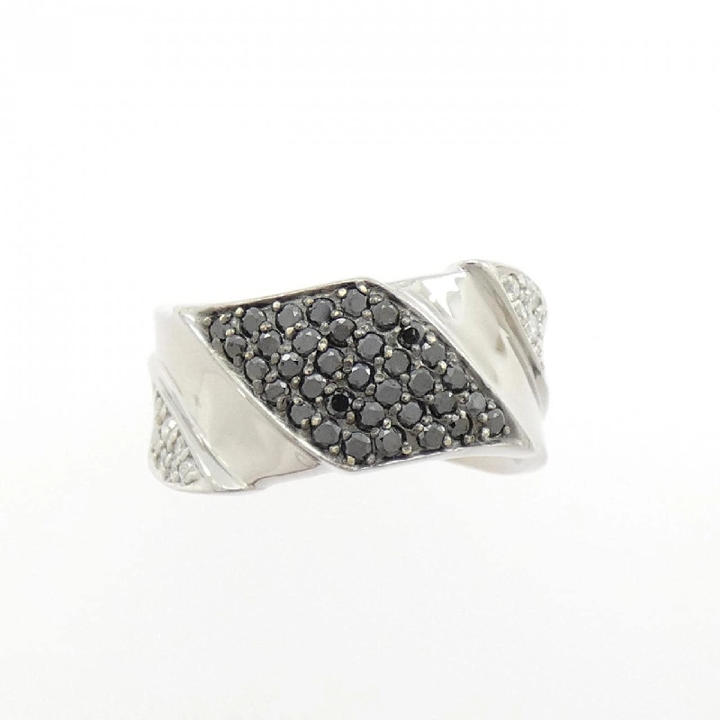 Nhẫn kim cương K18WG/K18BG 0.38CT - Hàng hiệu Authentic 849051