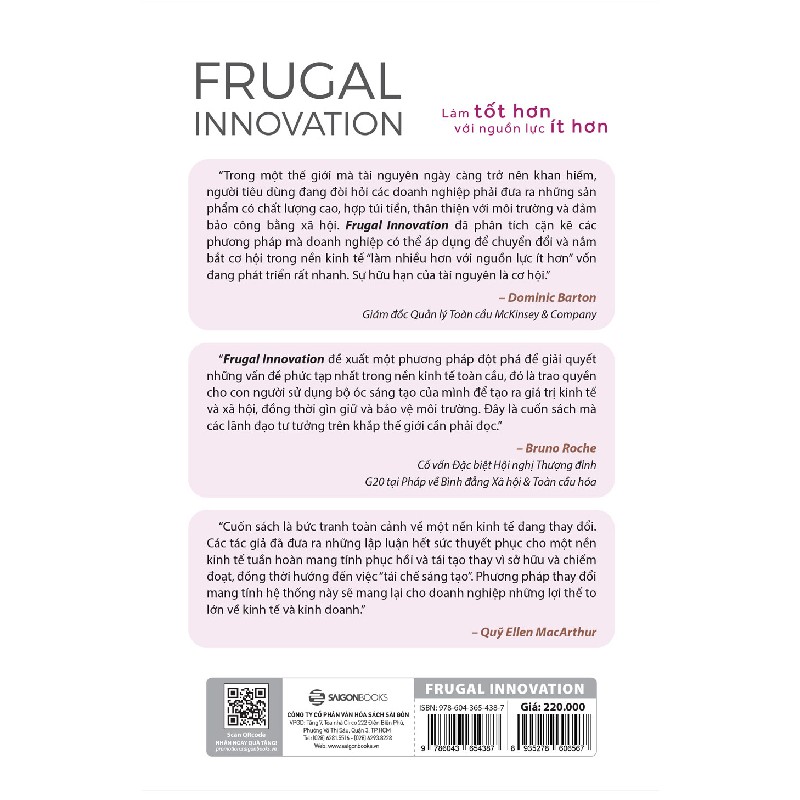 Frugal Innovation - Làm Tốt Hơn Với Nguồn Lực Ít Hơn - Jaideep Prabhu, Navi Radjou 116332