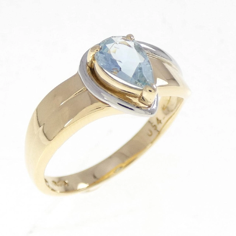 Nhẫn Aquamarine K18YG/PT900 0.54CT - Hàng hiệu Chính hãng 851380