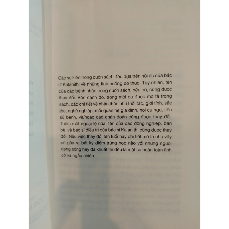 Khi hơi thở hóa thinh không - Paul Kilanithi 518256