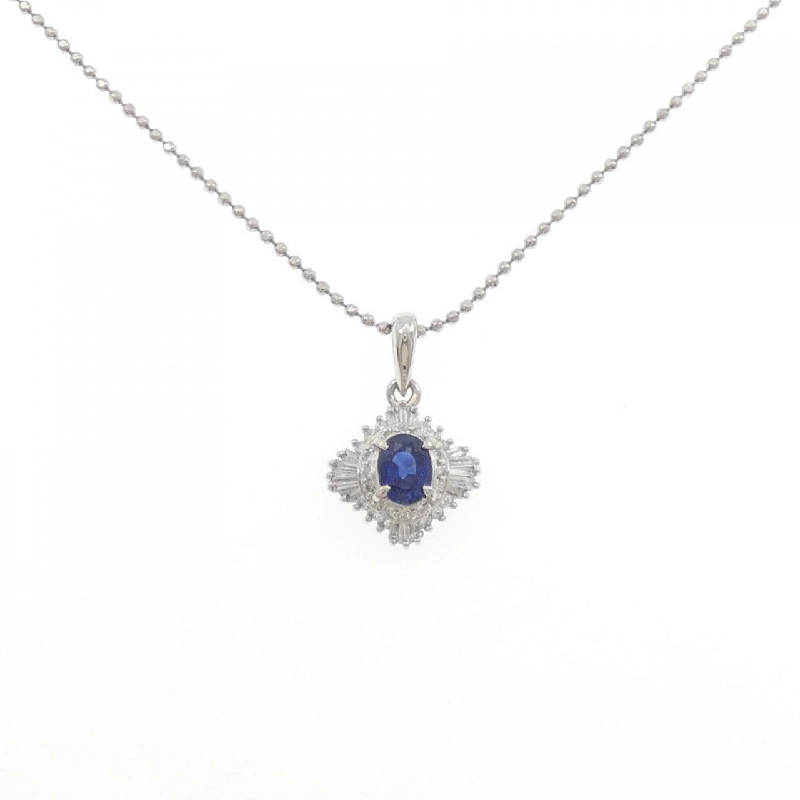Dây chuyền Sapphire PT900/PT850 0.64CT - Hàng hiệu Chính hãng 856297