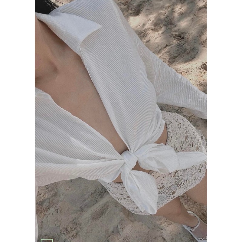 Set áo sơ mi + chân váy HOT GIRL 8785