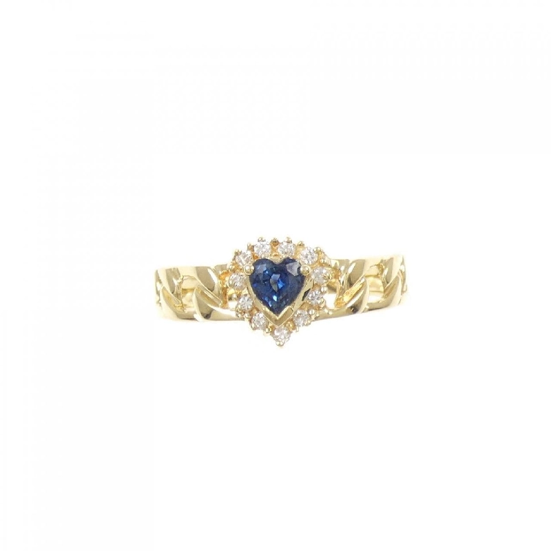 Nhẫn Sapphire hình trái tim K18YG - Hàng hiệu Authentic 847813