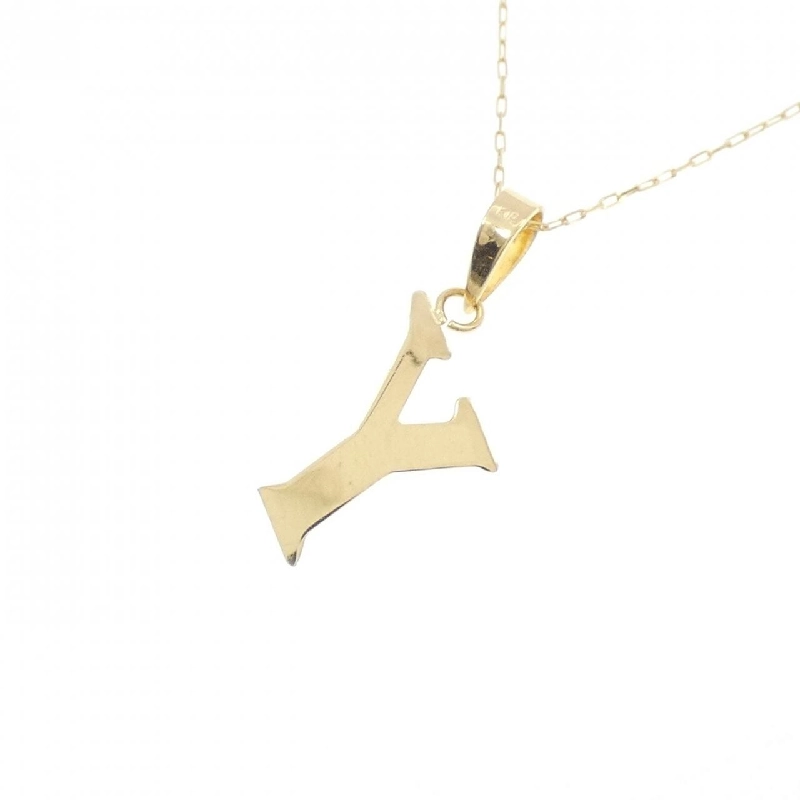 K18YG Chữ cái Y Dây chuyền - Hàng hiệu Chính hãng 859057