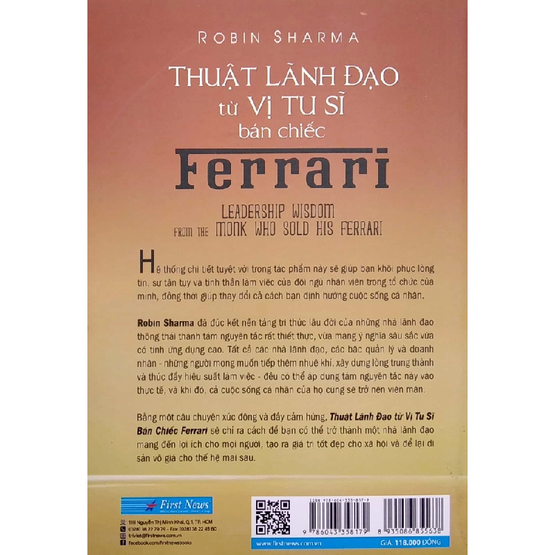 Thuật Lãnh Đạo Từ Vị Tu Sĩ Bán Chiếc Ferrari - Robin Sharma 293524