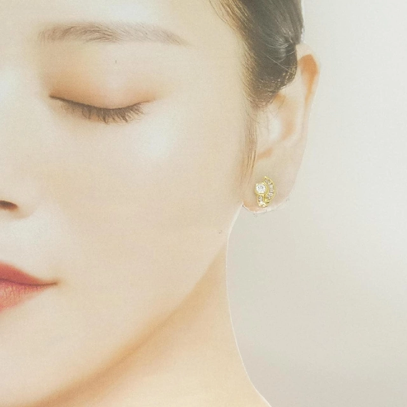 K18YG Bông tai kim cương 1.10CT - Hàng hiệu Chính hãng 864474