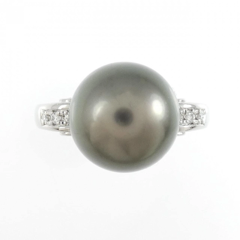 Tasaki Nhẫn Ngọc Trai Đen 11.2mm - Hàng hiệu Chính hãng 837608