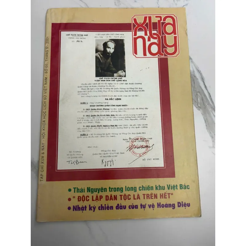 Tạp chí Xưa & Nay số 105 (12/2001) - Hội KH Lịch sử VN - Tạp chí/Lịch sử 701271