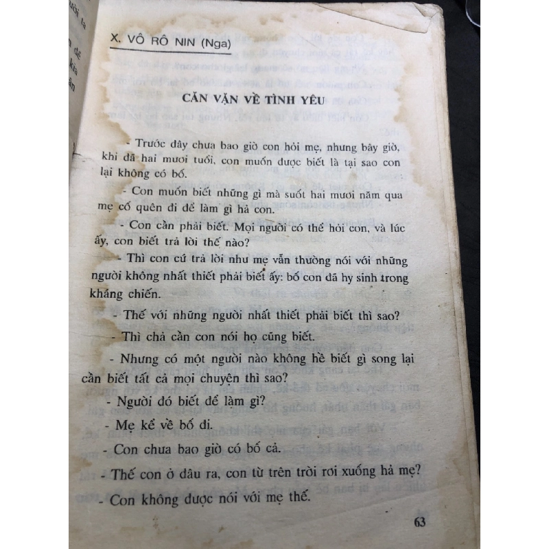 Hãy Tha Thứ Cho Em mới 50% ố vàng, rách bìa nhẹ ướt bìa 1994 Phạm Sông Hồng Vũ Đình Bình chọn dịch HPB0906 SÁCH VĂN HỌC 915017