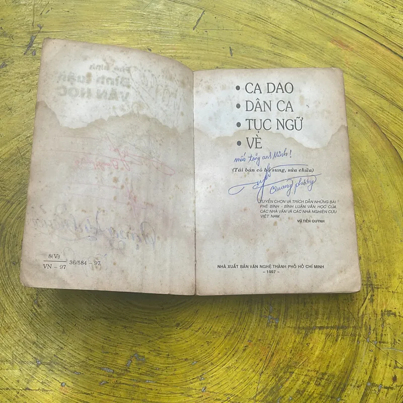 CA DAO - DÂN CA TỤC NGỮ VÈ - PHÊ BÌNH BÌNH LUẬN VĂN HỌC 568321