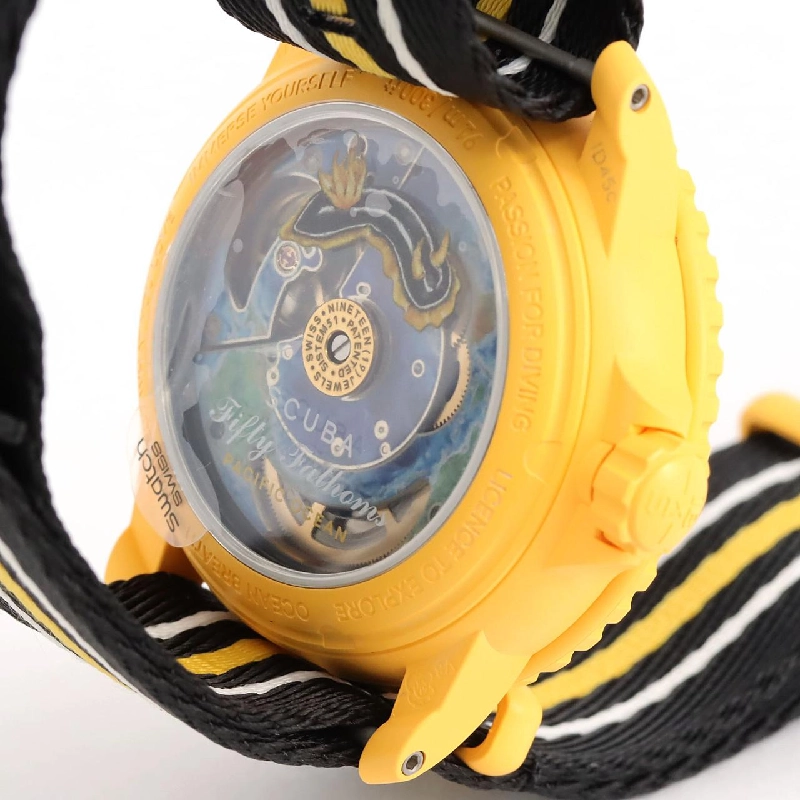 Swatch Swatch x Blancpain Fifty Fathoms Thái Bình Dương SO35P100 Khác Tự động - Hàng hiệu Chính hãng 889138