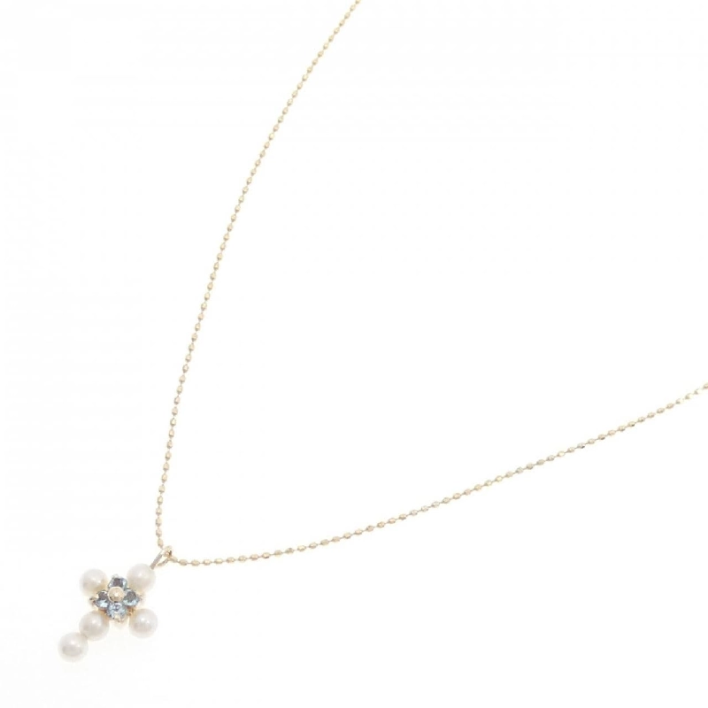 K10YG Cross Necklace Ngọc Trai Nước Ngọt - Hàng hiệu Chính hãng 855669