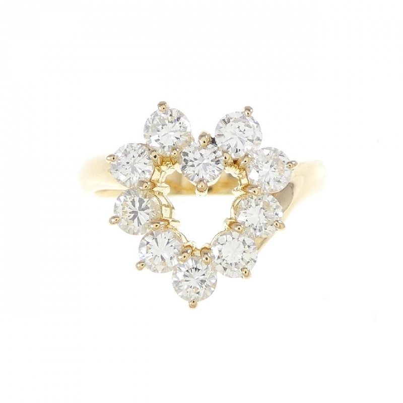 Nhẫn kim cương hình trái tim K18YG 1.00CT 670044