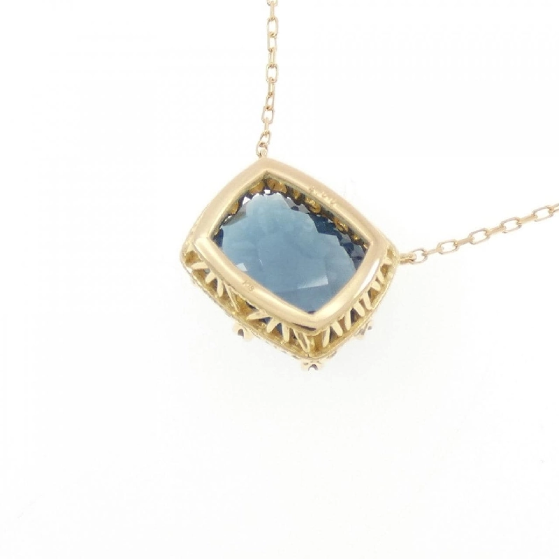 K18YG Ngọc xanh dương Dây chuyền 4.00CT - Hàng hiệu Chính hãng 858410