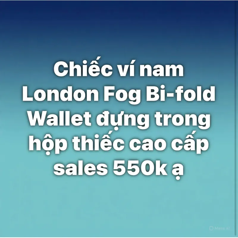 Ví nam cao cấp Lodon Fog Bi - fold mới 95% 606441