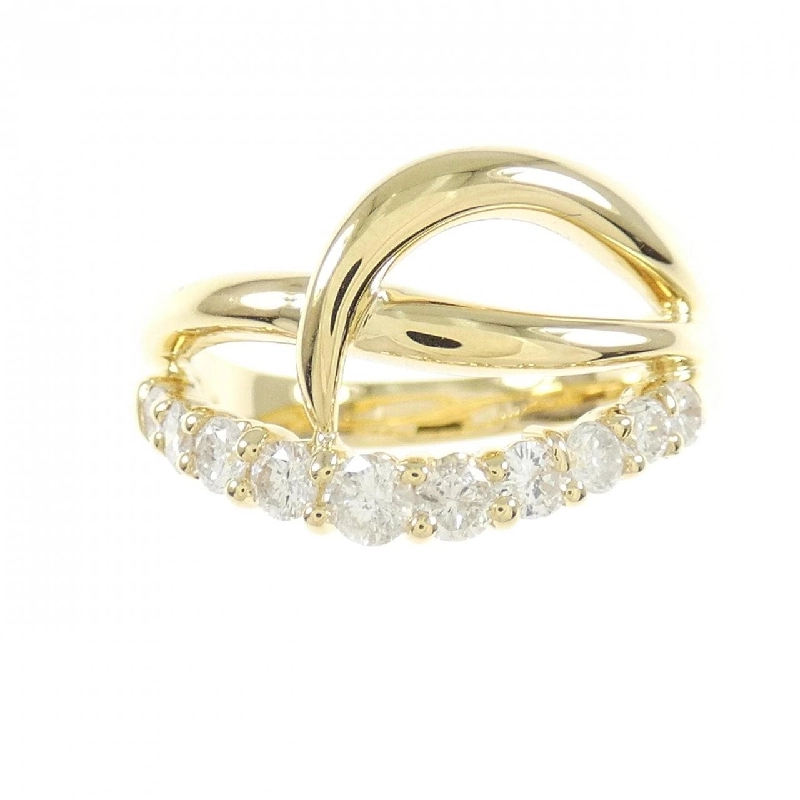 Nhẫn kim cương K18YG 0.51CT 672107