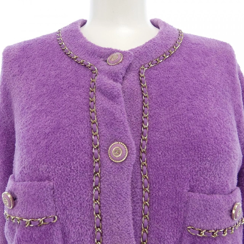 Áo khoác không cổ CHANEL 633288