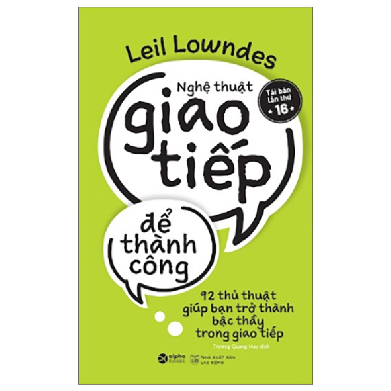 Nghệ Thuật Giao Tiếp Để Thành Công - Leil Lowndes 137973