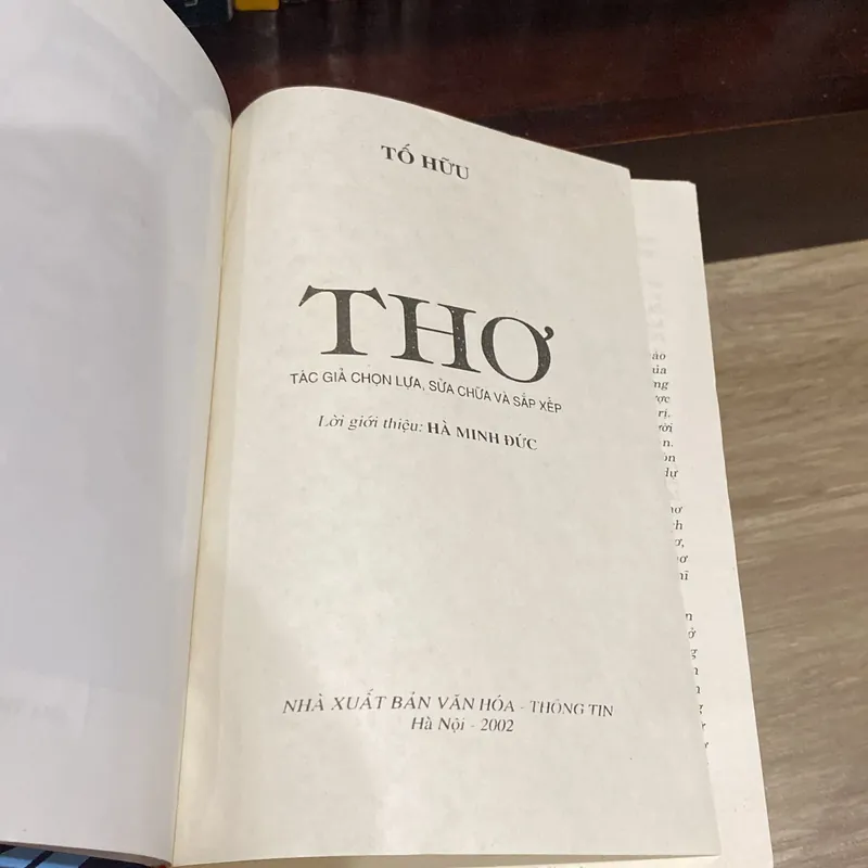THƠ TỐ HỮU, bản bìa cứng (xb 2002) 606556