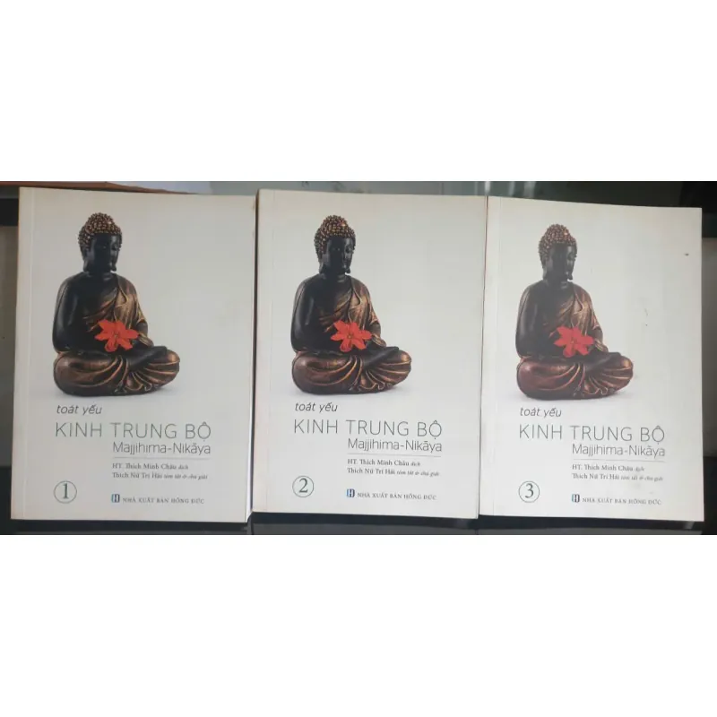 Bộ 3 tập Toát Yếu Kinh Trung Bộ - Thích Minh Châu mới 90% 680719