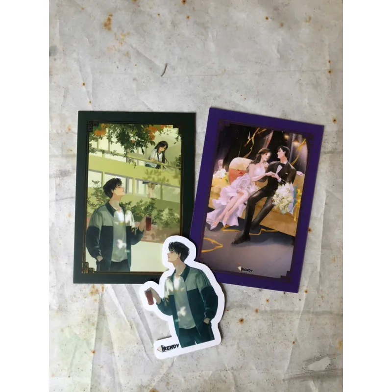 Trọn bộ 2 tập Lãng Mạn Dành Cho Em - Khinh Ảm (kèm tập ngoại truyện và phụ kiện như hình) 757841