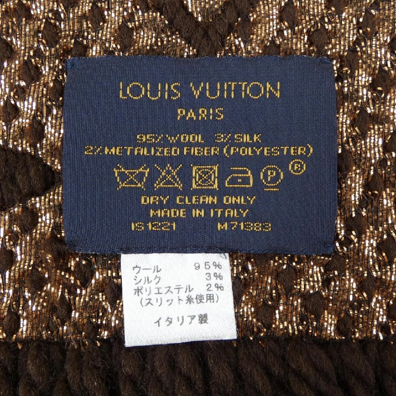 Louis Vuitton LOUIS VUITTON Écharpe Logomania Shine M71383 Khăn quàng - Hàng hiệu Chính hãng 833195