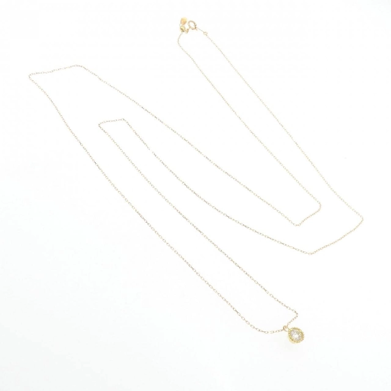 K18YG Solitaire Dây chuyền kim cương 0.31CT - Hàng hiệu Chính hãng 848319