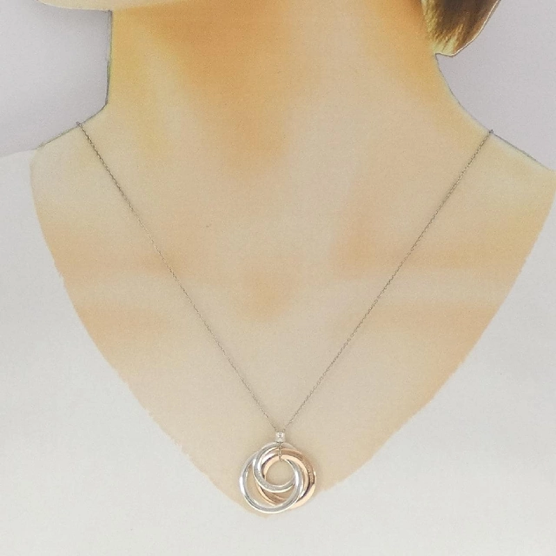 Tiffany 1837 Vòng cổ hình tròn đan xen - Hàng hiệu Chính hãng 839624