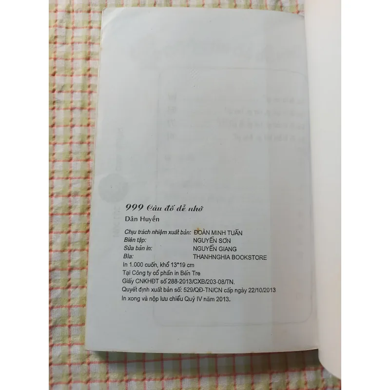 999 CÂU ĐỐ DỄ NHỚ ? 713711