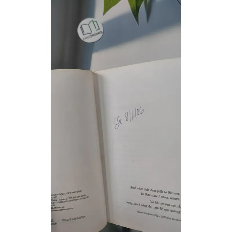 [MIỄN PHÍ BỌC SÁCH] Và Khi Tro Bụi - Đoàn Minh Phượng 798307