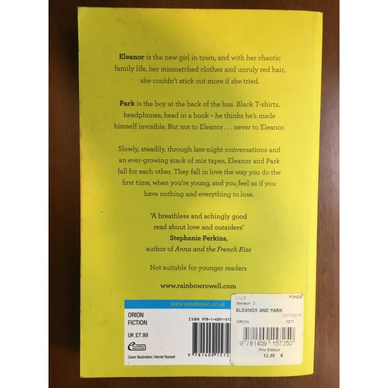 [SÁCH TIẾNG ANH] Eleanor & Park - Rainbow Rowell 568020
