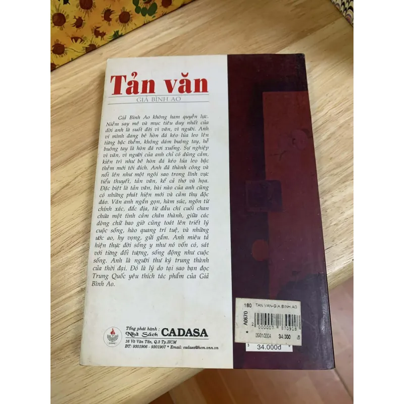 Tản Văn - Giả Bình Ao 760485