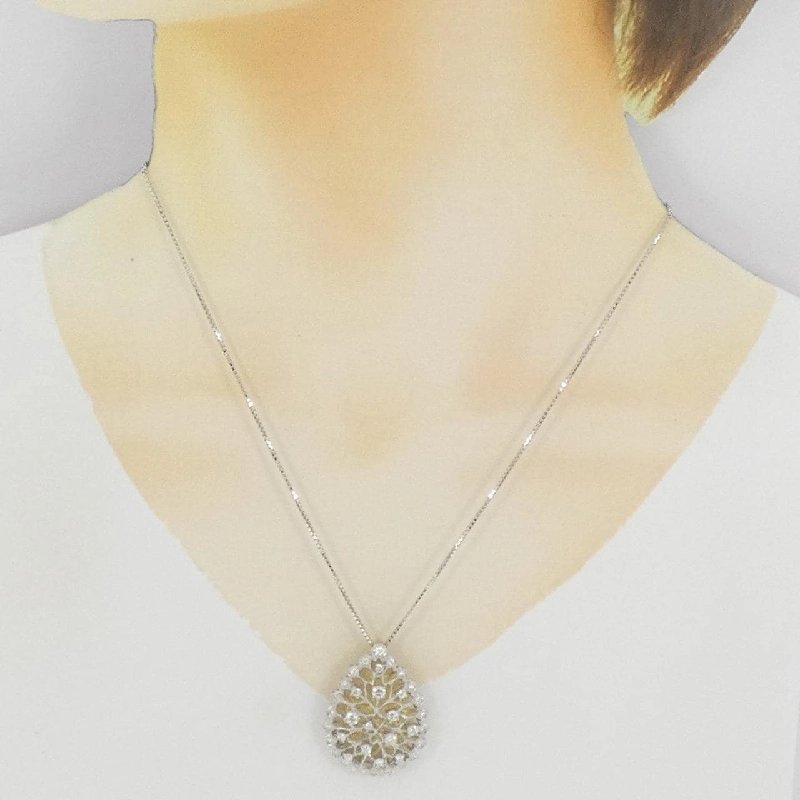 K18WG/K18YG Dây chuyền kim cương 1.09CT - Hàng hiệu Chính hãng 862124