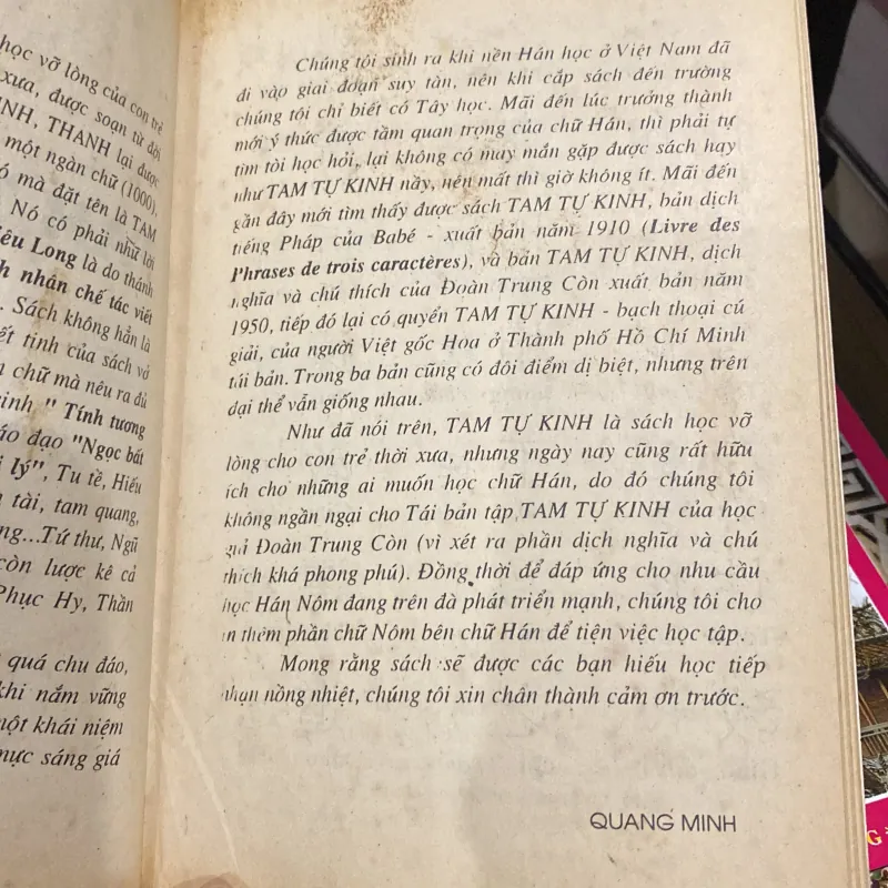 TAM TỰ KINH, trình bày Việt-Hán-Nôm (XB 1996) 760247