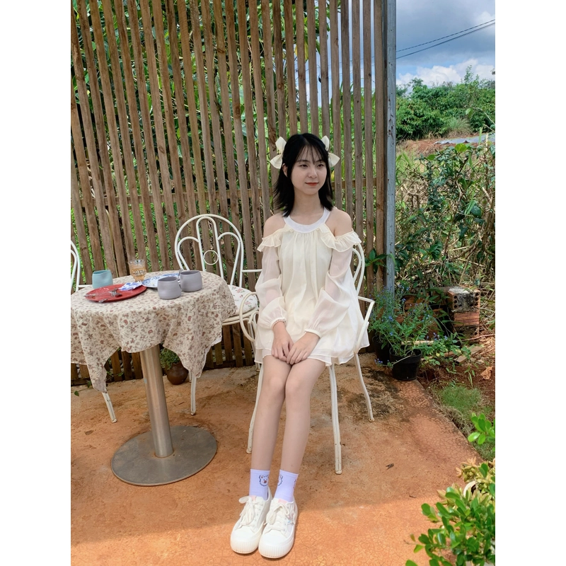 set váy màu be size S ( ảnh thật 100% ) 501621
