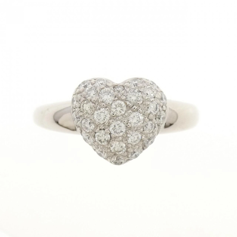 Nhẫn kim cương hình trái tim K18WG 0.50CT 666861